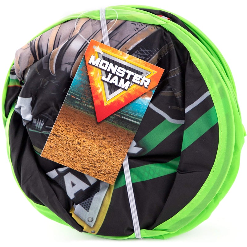 Jay Franco Monster Jam Grave Digger Pop Up Hamper - Mesh Laundry Basket/Bag with Durable Handles - Image 5