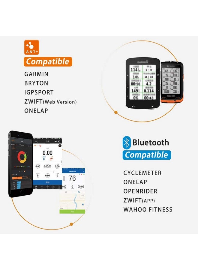 MAGENE S3+ Outdoor/Indoor Speed/Cadence Sensor For Cycling, Wireless Bluetooth/Ant+ Bike Computer Rpm Sensor For Road Bike Or Spinning Bike And Trainers Compatible With Onelap, Wahoo Fitness, Zwift - Image 5