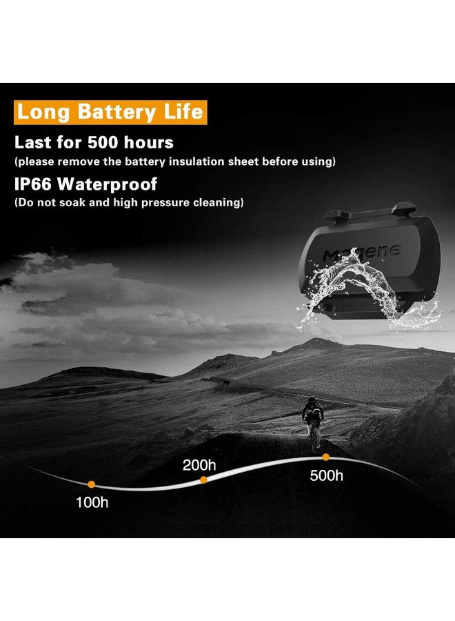 MAGENE S3+ Outdoor/Indoor Speed/Cadence Sensor For Cycling, Wireless Bluetooth/Ant+ Bike Computer Rpm Sensor For Road Bike Or Spinning Bike And Trainers Compatible With Onelap, Wahoo Fitness, Zwift - Image 2