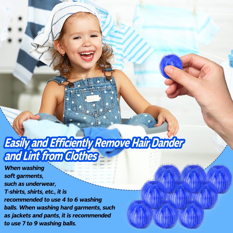 Pet Hair Remover for Laundry, 12 PCS - Reusable Dog & Cat Hair Remover Tool, Effectively Removes Pet Hair, Lint and Dander from Bedding and Clothing, Suitable for Washing Machines, Dryers - Image 5