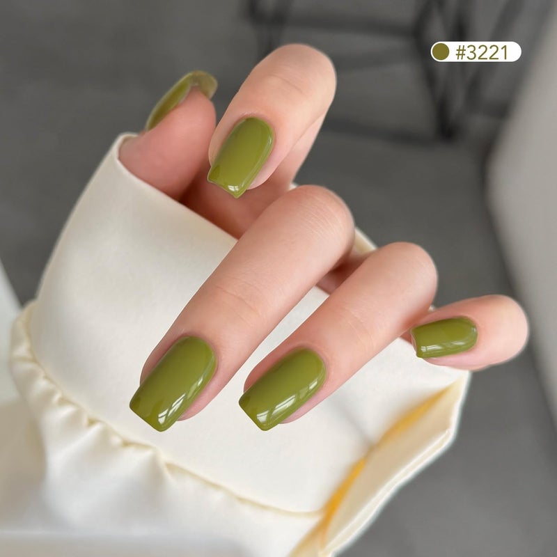 GAOY Green Gel Nail Polish Set, 6 Colors Dark Green Cat Eye, Soak Off UV Light Cure Gel Polish Kit for Nail Art DIY at Home - Image 4
