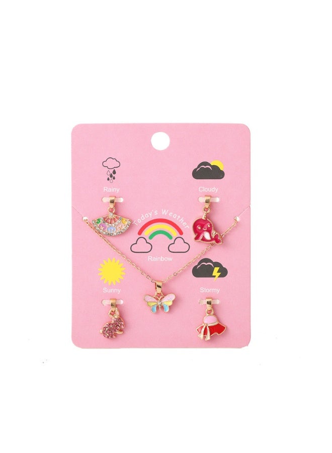 Kids' Necklaces Pendant Chain Jewelry Casual Daily Wear Friendship Accessories  for Girls - Image 2