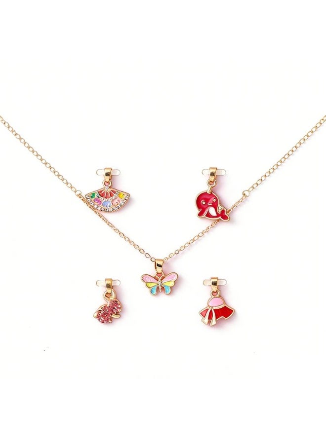 Kids' Necklaces Pendant Chain Jewelry Casual Daily Wear Friendship Accessories  for Girls - Image 1