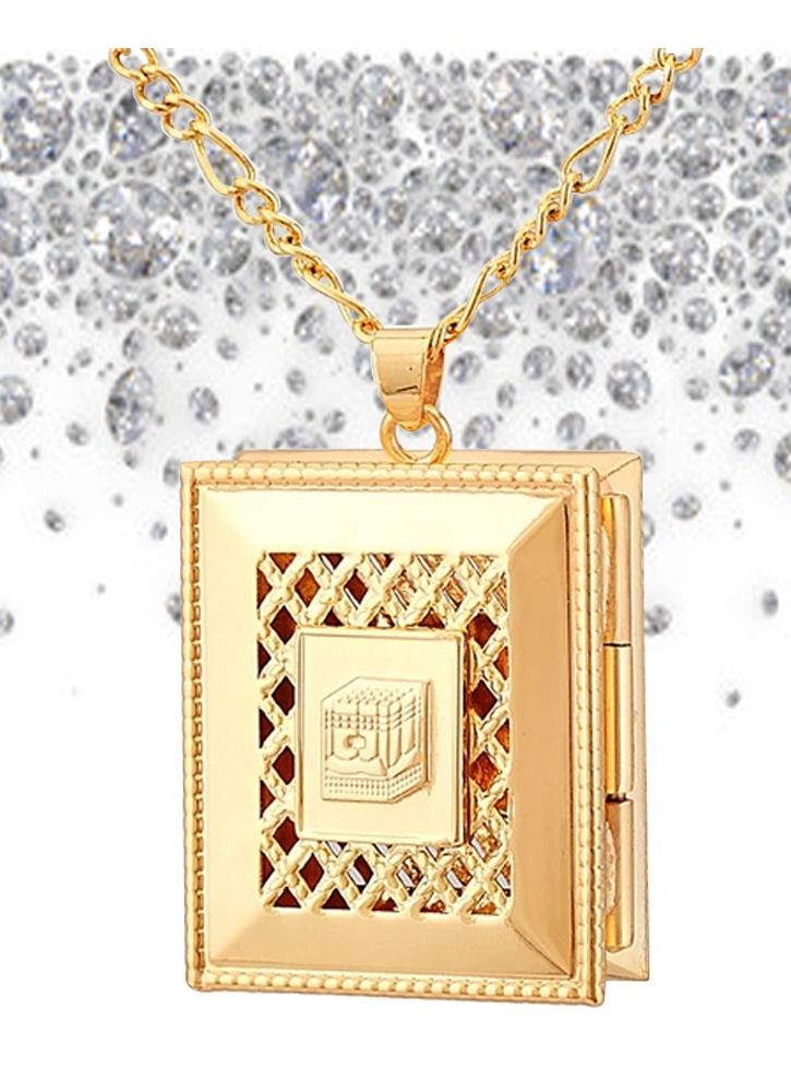 DubaiGallery Fashion Jewelry Highly craftsmanship New Arabic Muslim Islamic Allah Gold Plated Pendant Necklace Jewelry Ramdan Gift - Image 5