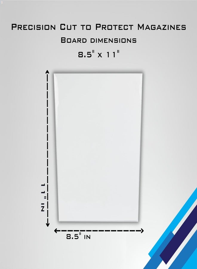 Max Protection 100 White Backing/Sketch Boards by Max Pro (8.5" x 11") 24 Point Thickness - 1 Side Kid Finish- Great for Sketches or Backing Art - Image 3