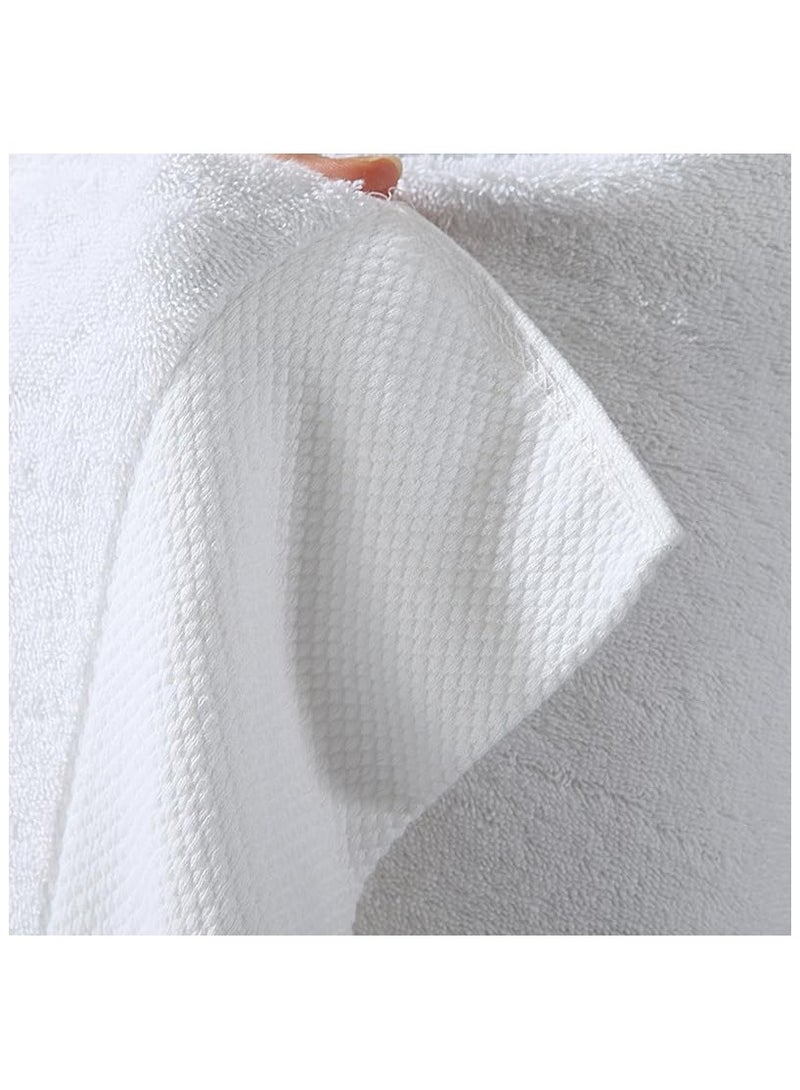 SKY-TOUCH 4pcs 70x140 cm Solid Bath Towel 600GMS 100% Cotton Premium Bath Sheet Soft & Highly Absorbent for Home Bathroom Hotel - White，The use standards of five-star hotels - Image 5