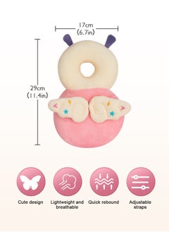 URbazaar Baby Anti Falling Pillow Head Protector Cushion Backpack,Toddler Baby Walking Head Protection Safety Pads, Adjustable Infant Cushion Backpack for Baby Walkers, Age 5-26 Month  - Image 2