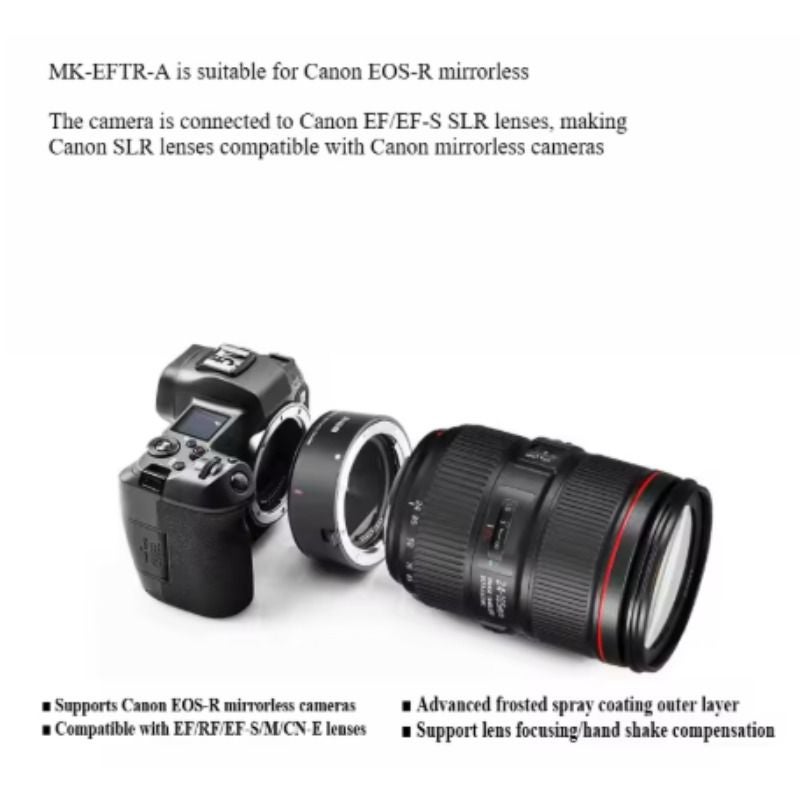 Meke Meike Meke Mk-eftr-a Ef-eos R Auto Focus Full Frame Lens Adapter Ring for Canon EF Lens to Canon RF Camera EOS R R6 RP R5 R3 R7 R10 - Image 4