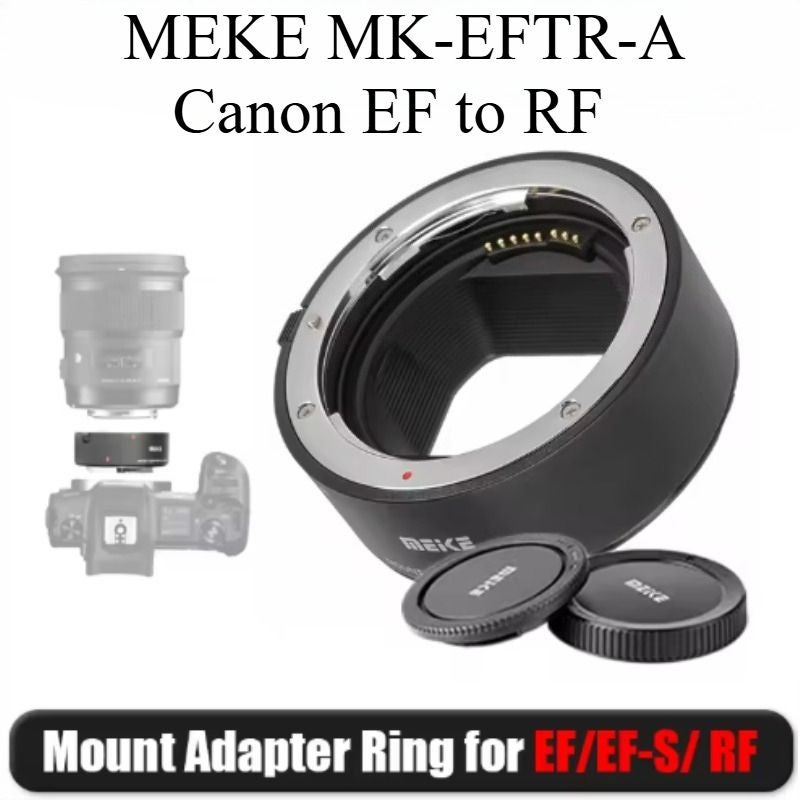 Meke Meike Meke Mk-eftr-a Ef-eos R Auto Focus Full Frame Lens Adapter Ring for Canon EF Lens to Canon RF Camera EOS R R6 RP R5 R3 R7 R10 - Image 1