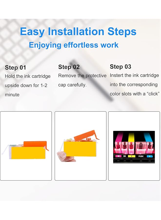erorex Compatible Ink Cartridge Replacement For Hp 912 912Xl Ink Cartridges For Hp Officejet Pro 8012 8015 8010 8022 8020 8025 8024 8014 8017 8021 8023 Aio Printer Multipack Of 4 - Image 4
