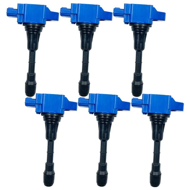 GP POWER IGNITION COIL UF550 22448JA10C 22448JA10A UF550 SET OF 6 COMPATIBLE WITH INFINITI EX35 FX35 G25 G35 JX35 M35 M35H Q50 NISSAN 350Z ALTIMA MAXIMA MURANO PATHFINDER QUEST 25 35 V6 VQ25 VQ35