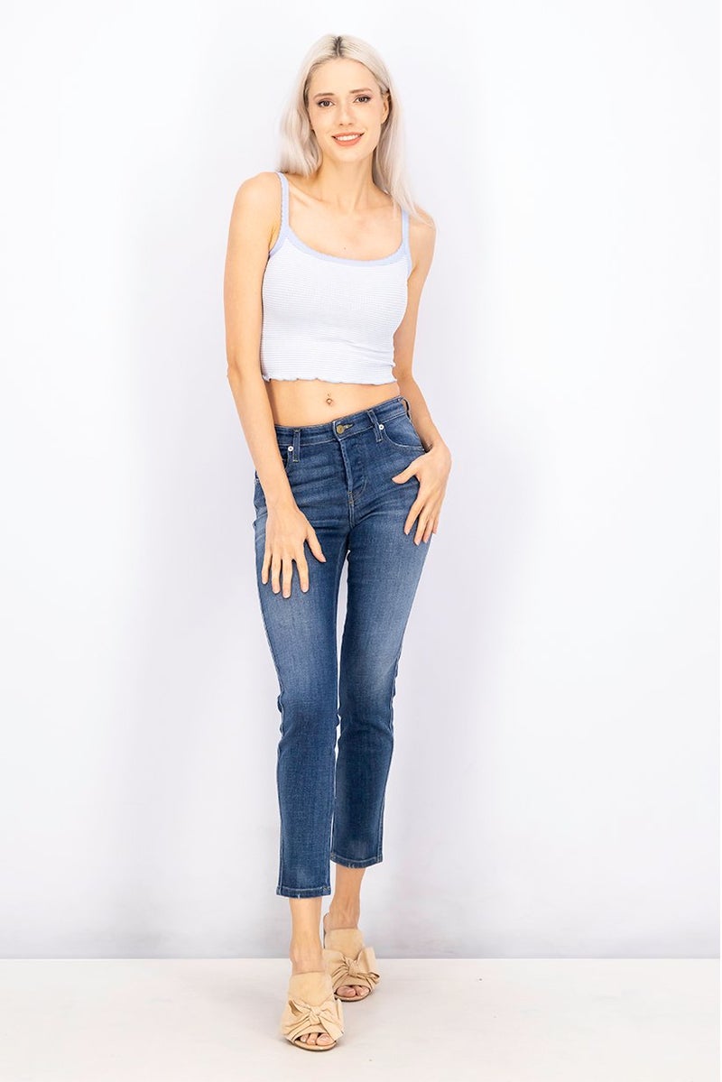 DIESEL Women Slim Fit Plain Stretchable Denim Jeans, Blue - Image 2