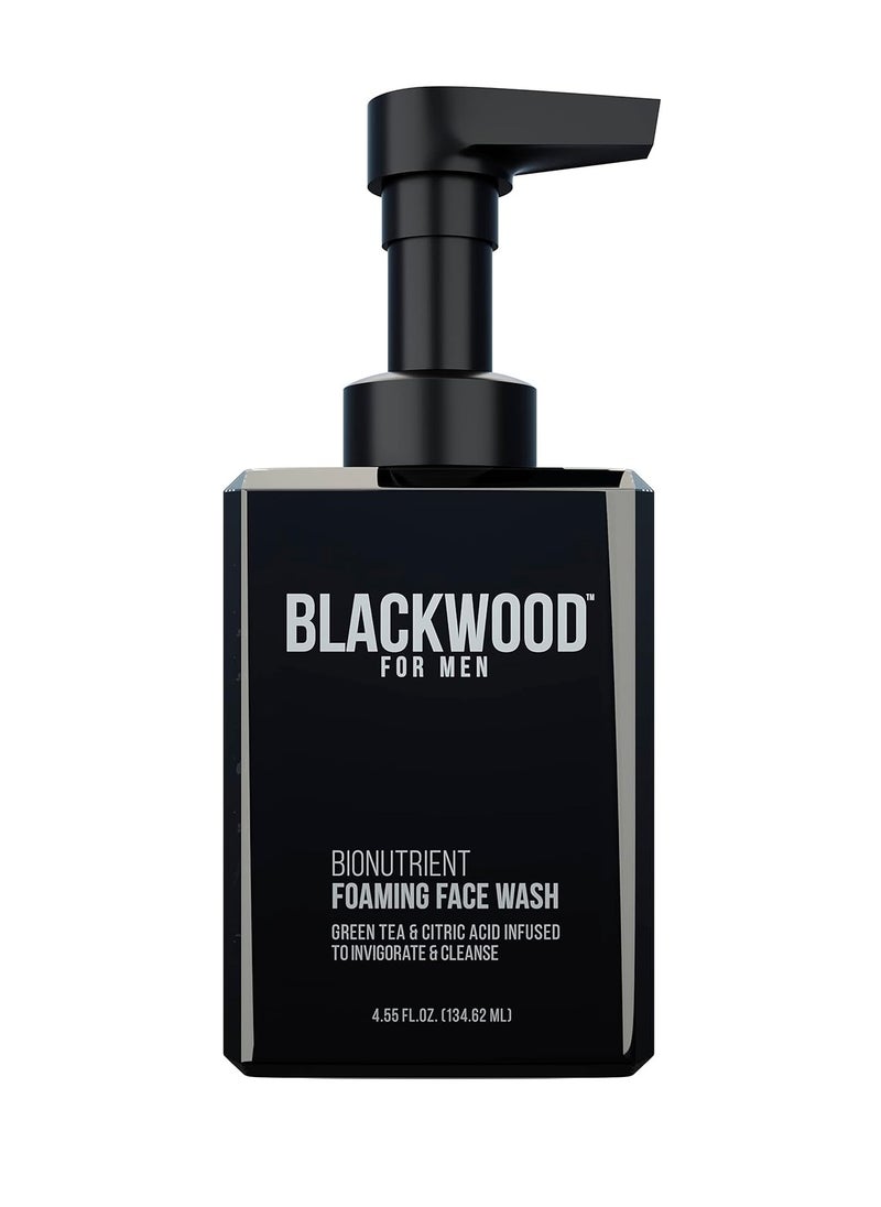 Blackwood For Men Blackwood For Men BioNutrient Foaming Face Wash - Gentle Daily Acne Facial Cleanser For Dry to Sensitive Skin - Deep Cleanse for Exfoliation - Paraben Free, Sulfate Free, & Cruelty Free (4.45 oz)  - Image 1