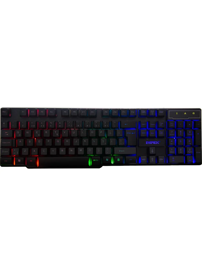 إيفرست KB-188 Borealis USB RGB Turkish-Q Keyboard