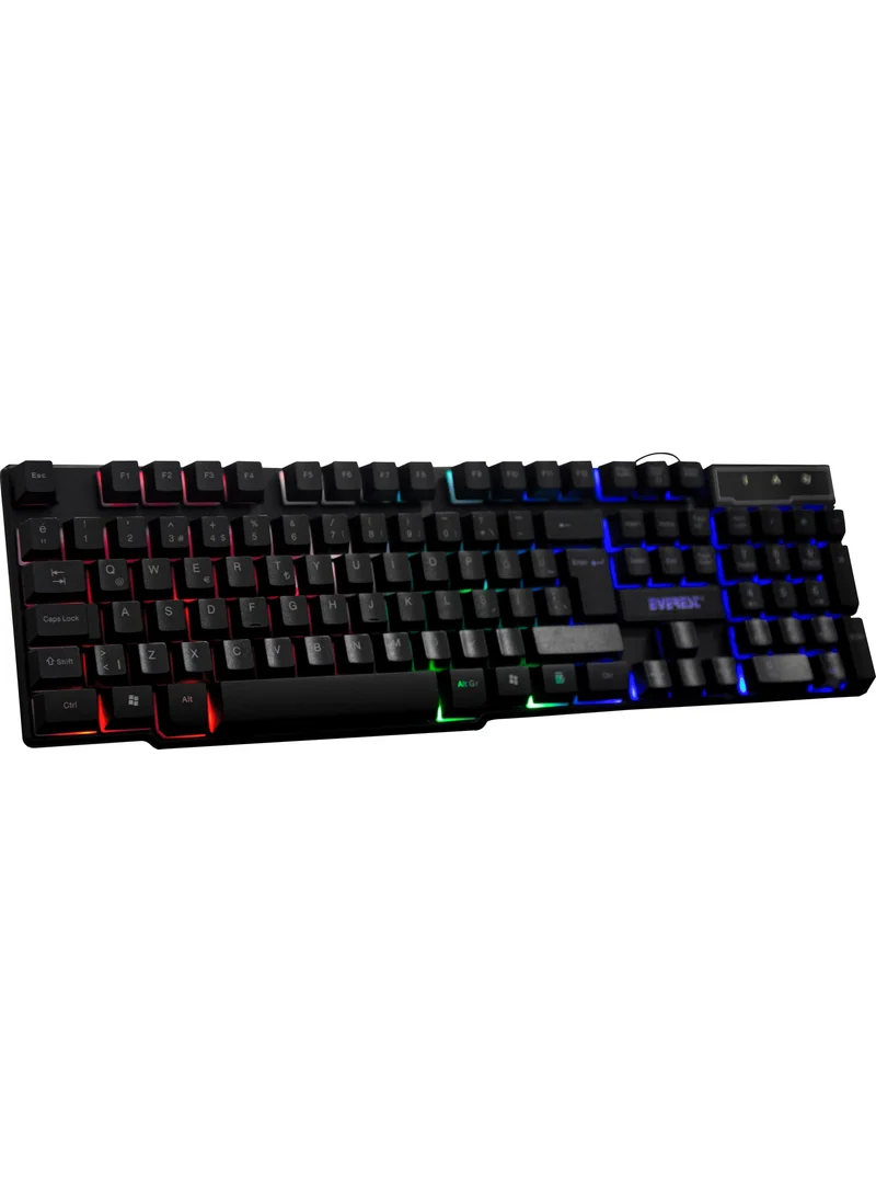 إيفرست KB-188 Borealis USB RGB Turkish-Q Keyboard