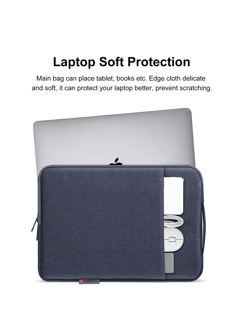 HAWEEL 15.6-17-Inch Sleeve Case Zipper Laptop Handbag(Blue)  - Image 5