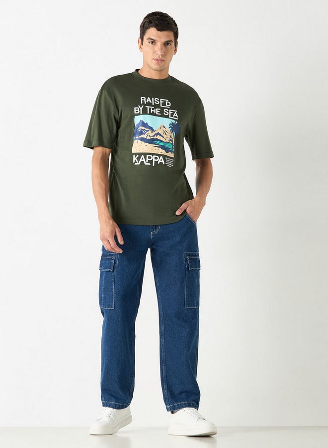 كابا تيشيرت بأكمام قصيرة وطبعات جرافيك من كابا - Image 2