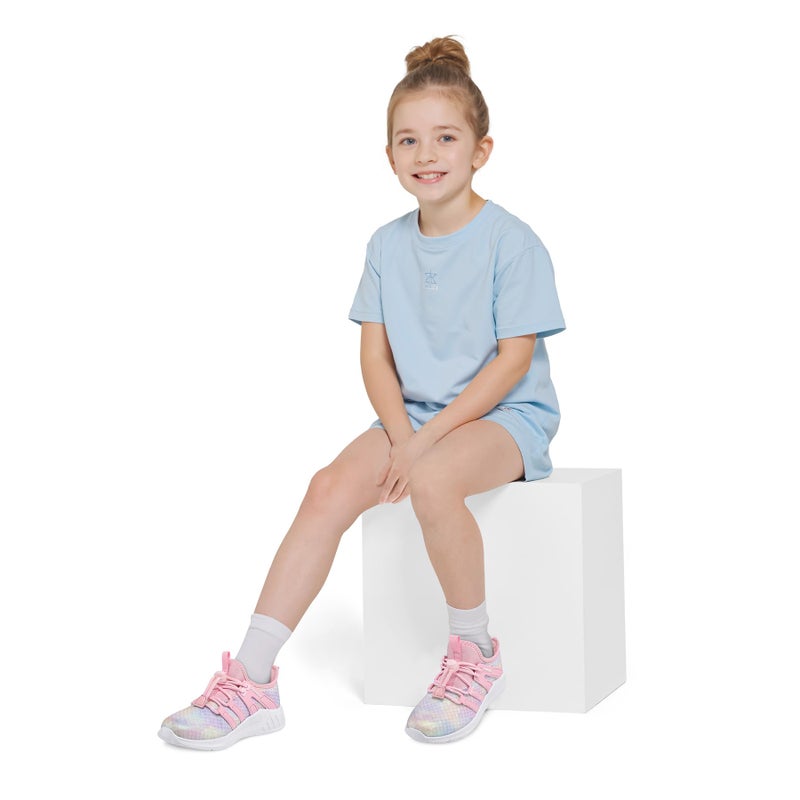 RUNSIDE Girls Tennis Shoes Lightweight Sports Kids Sneakers Lace-up for Running/Walking, Toddler/Little Kid/Big Kid - Image 2