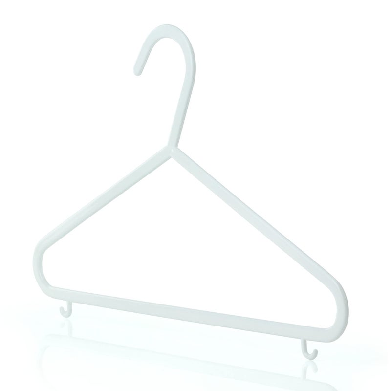 Hangerworld 18 Pack 11.8Inch White Plastic Kids Hanger - Sized For Baby  Toddler And Children - Image 2