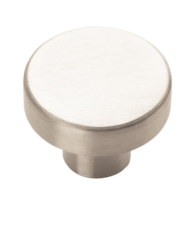 Amerock Cabinet Knob Stainless Steel 114 inch 32 mm Diameter Stainless Steel 1 Pack Drawer Knob Cabinet Hardware