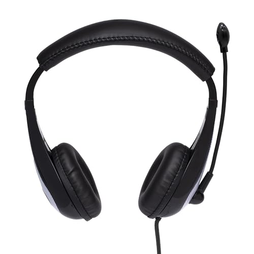 Avid AE-36 White On-Ear Stereo Headphones with Boom Microphone (10-Pack) - Image 5