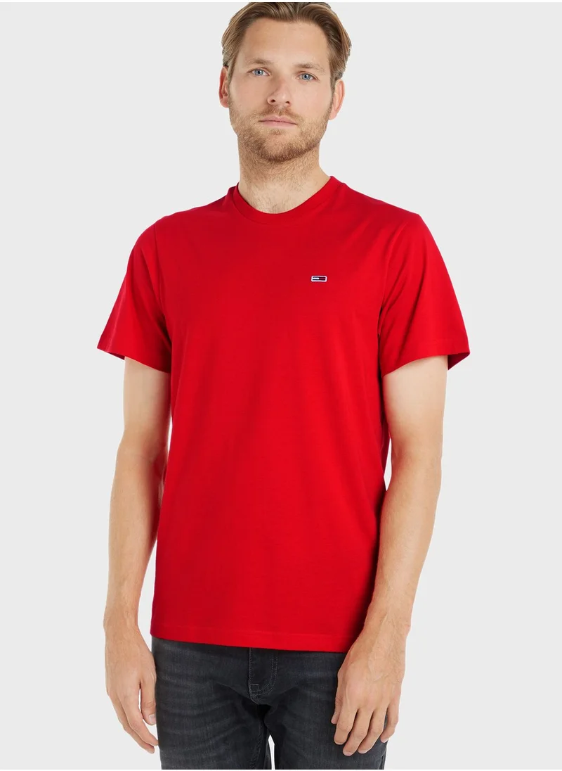 TOMMY JEANS Monogram Crew Neck T-Shirt