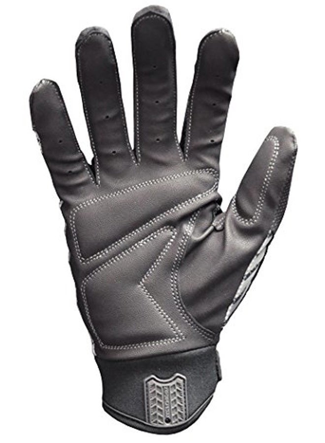 Grease Monkey Crew Chief Extreme Mechanic Gloves with Touchscreen Capabilities, Gray/White, Large - Image 2