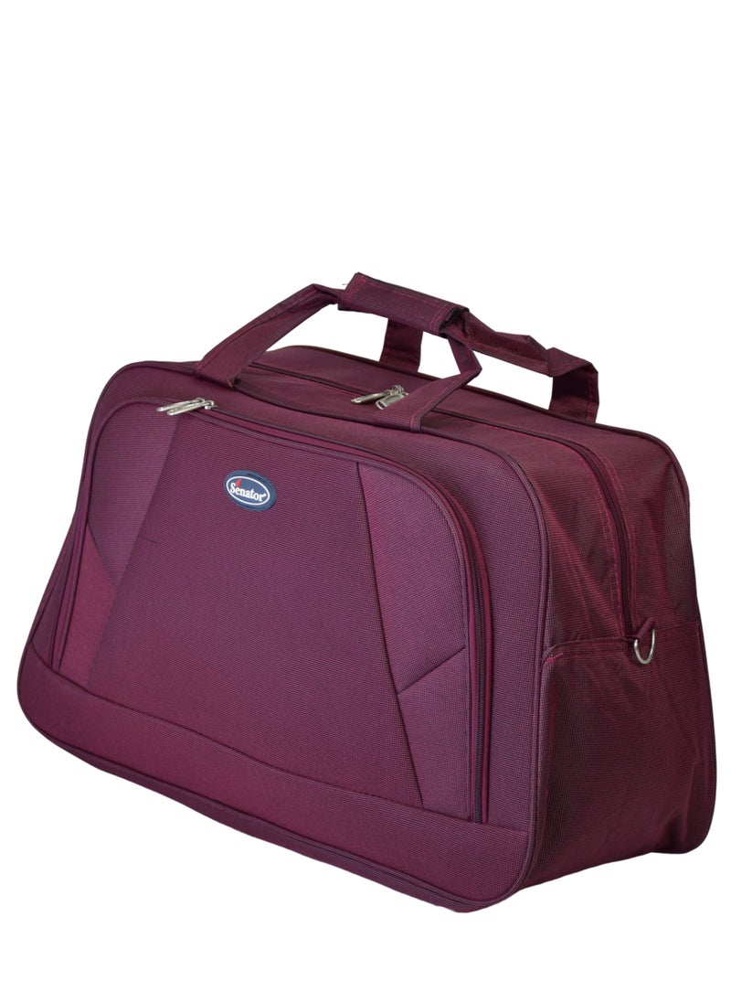 SENATOR Travel Duffle Bag for Unisex Lightweight Nylon Bag Multi Pocket Water & Scratch Resistant Adjustable Shoulder Strap Weekend Bag Convenient Carry On Luggage for Camping Training 34L Maroon EA220  - Image 3