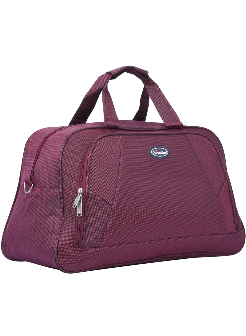 Travel Duffle Bag for Unisex Lightweight Nylon Bag Multi Pocket Water & Scratch Resistant Adjustable Shoulder Strap Weekend Bag Convenient Carry On Luggage for Camping Training 34L Maroon EA220