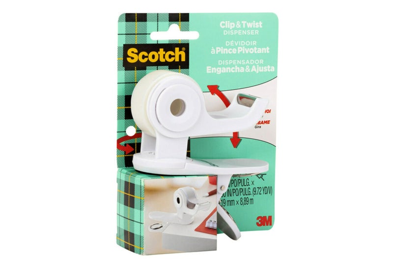 Scotch Desktop Tape Dispenser, White, Great for Gift Wrapping, 1 Dispenser - Image 4