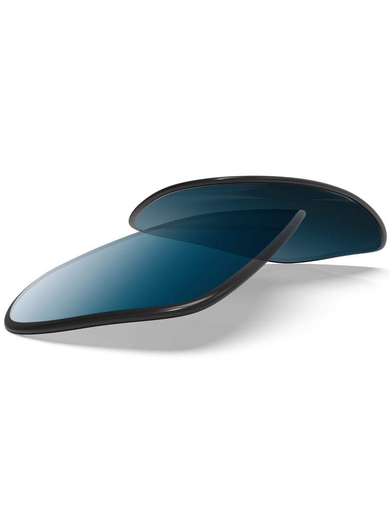 BLAZERBUCK Anti-salt Replacement Lenses & Sock Kit for Oakley Juliet - Blue Gradient - Image 2