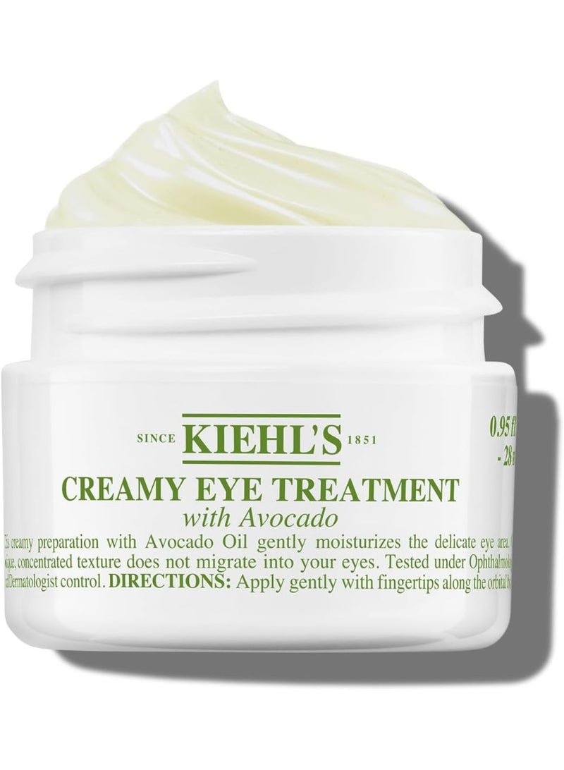 Kiehl's Kiehl’s Creamy Eye Treatment with Avocado 28g – Hydrating Under-Eye Cream for Dark Circles & Puffiness - Image 1