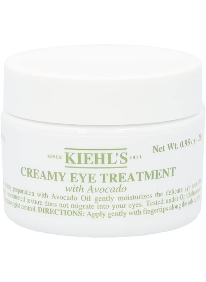 Kiehl's Kiehl’s Creamy Eye Treatment with Avocado 28g – Hydrating Under-Eye Cream for Dark Circles & Puffiness - Image 2