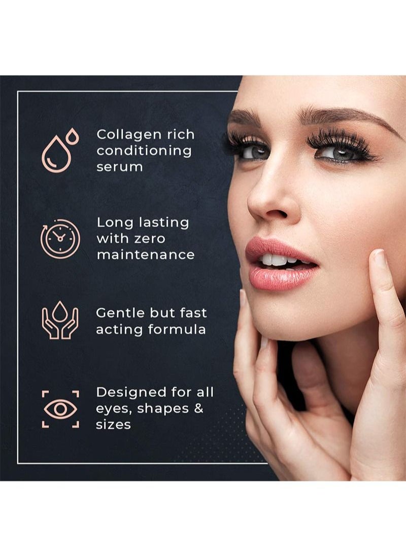 FLORA RUBY - 2 in 1 Lash Lift Kit and Brow Lamination Kit  Instant Perming, Lifting and Curling for Eyelashes and Eyebrows Professional Salon Results Lasting 6-8 Weeks - Image 1