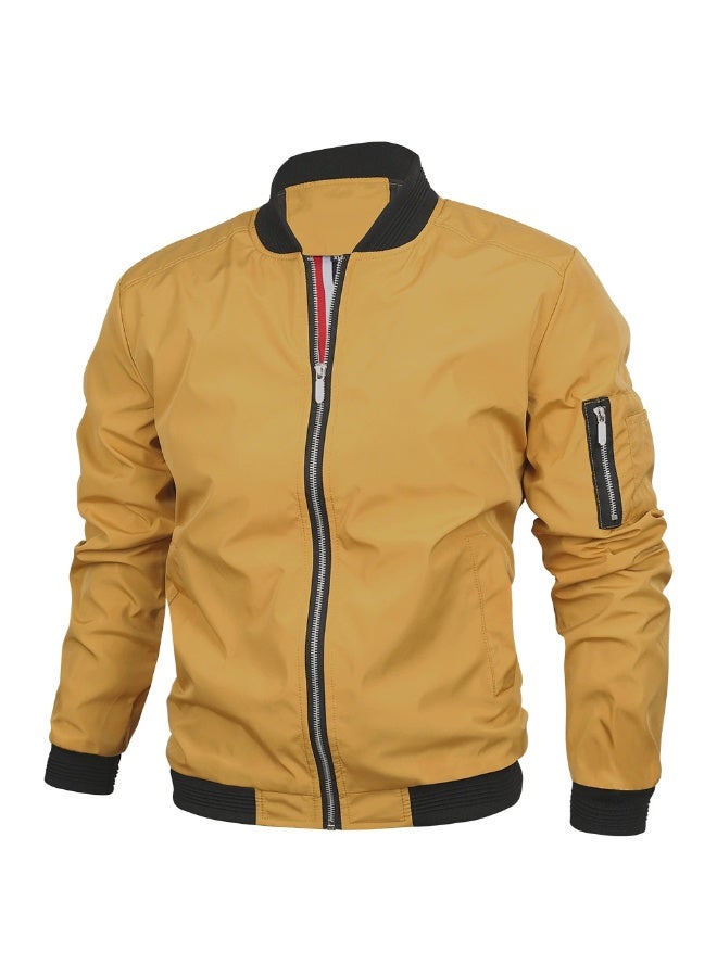 general JEShifangjiusu Men's Jacket Insulated Fall Winter jacket Casual Warm Padded Coats Zip Up Windproof Quilted Bomber Jackets - Image 1