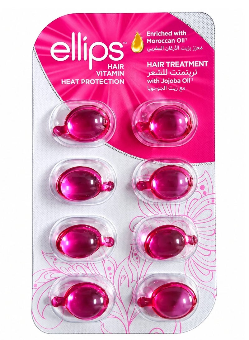 Ellips Hair Treatment, Hair Vitamin Heat Protection - 8 Pieces - Image 1