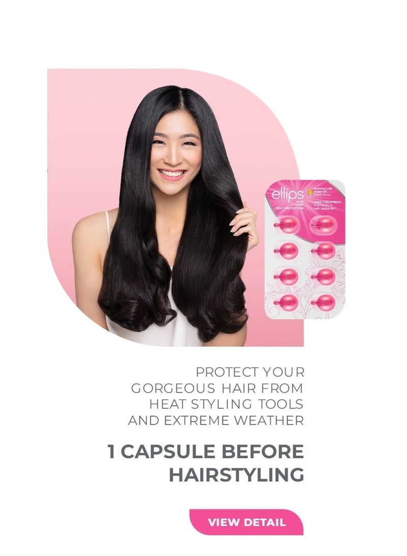 Ellips Hair Treatment, Hair Vitamin Heat Protection - 8 Pieces - Image 5