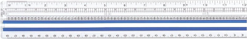 Westcott Data Processing Magnifying Ruler 12Inches Clear 14125 - Image 1