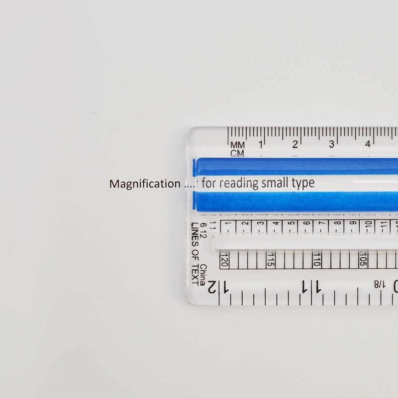 Westcott Data Processing Magnifying Ruler 12Inches Clear 14125 - Image 2