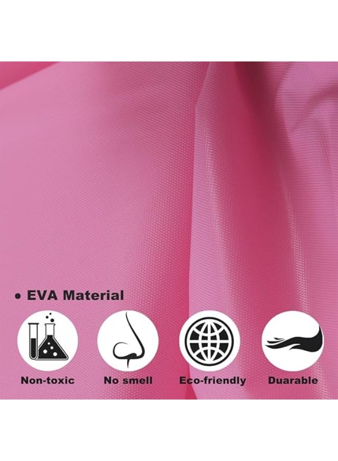 معطف مطر EVA قابل لإعادة الاستخدام للرجال والنساء، بونشو مطر مقاوم للماء مع غطاء للرأس وأكمام مطاطية، خفيف الوزن وقابل للطي للسفر والتخييم والصيد والطوارئ - Image 4