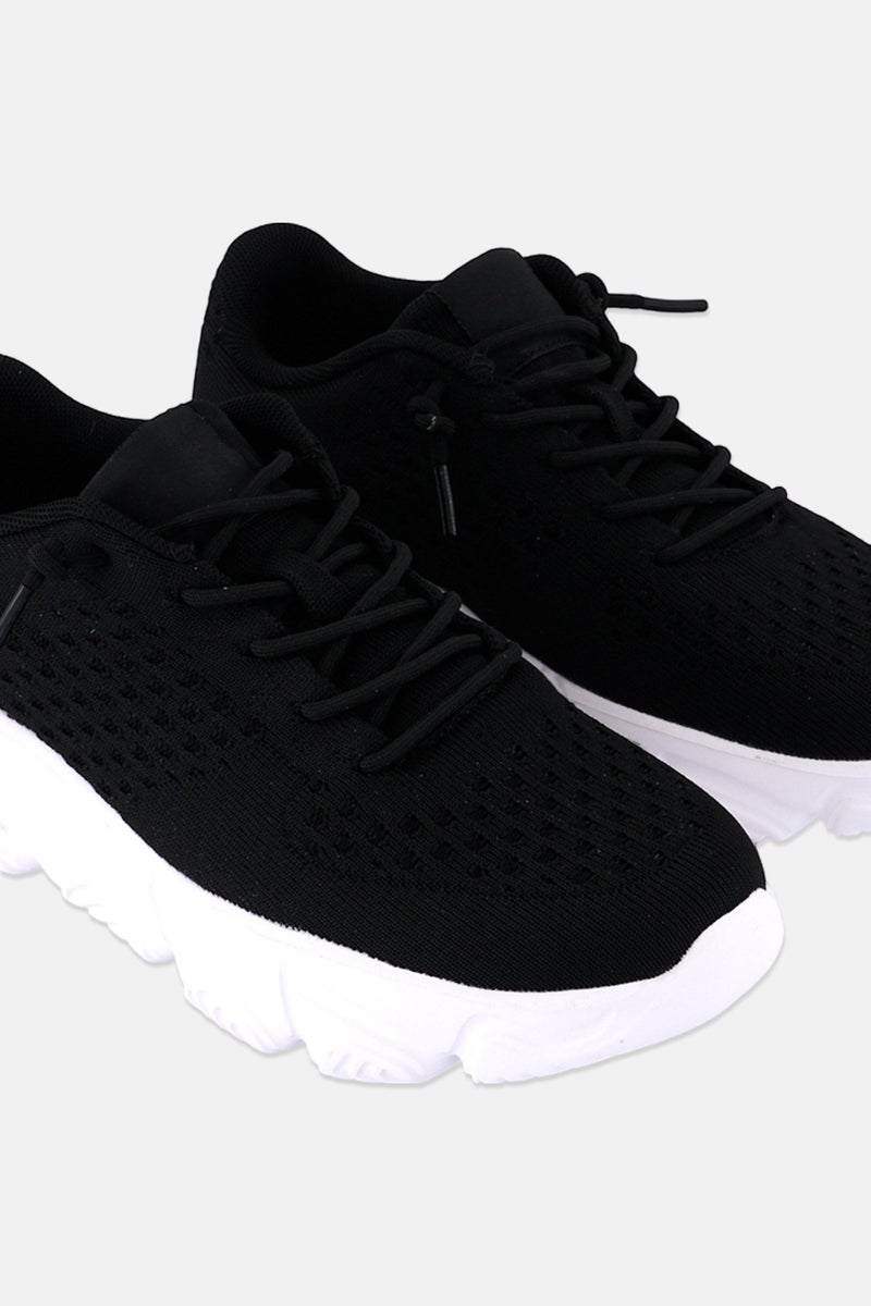 RBX Women Lace Up Outdoor Shoes, Black - Image 3