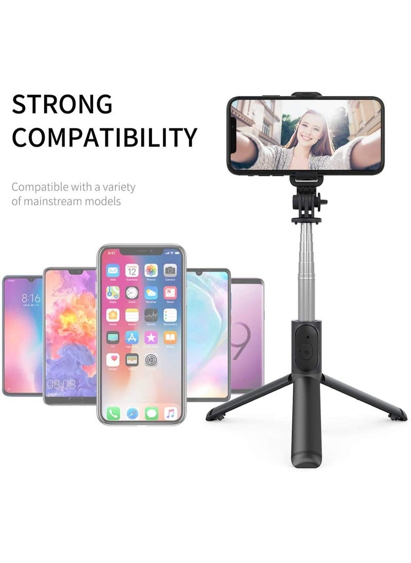 ELTRAZONE - Selfie Stick, Extendable Selfie Stick with Wireless Remote and Tripod Stand, Portable, Lightweight, Compatible with All Smartphone and Mobile - Image 1