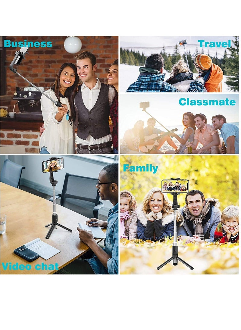 ELTRAZONE - Selfie Stick, Extendable Selfie Stick with Wireless Remote and Tripod Stand, Portable, Lightweight, Compatible with All Smartphone and Mobile - Image 1