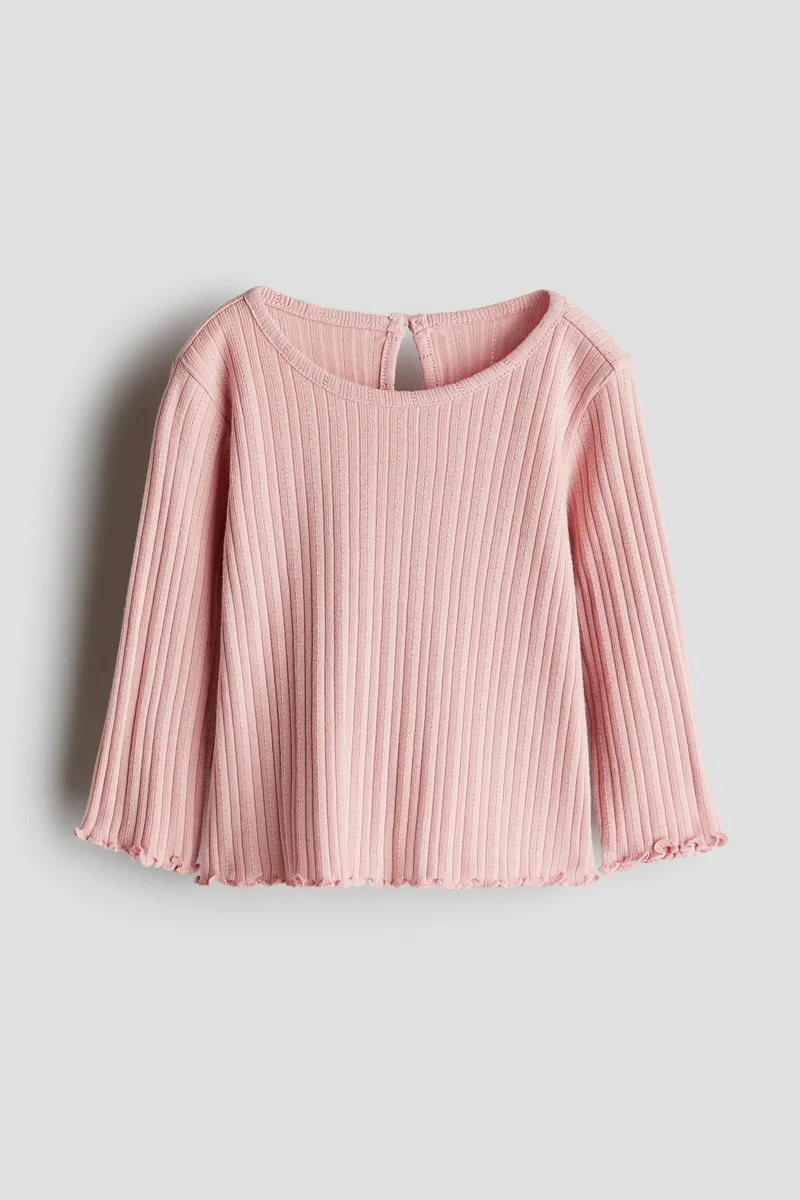 اتش اند ام Ribbed Jersey Top