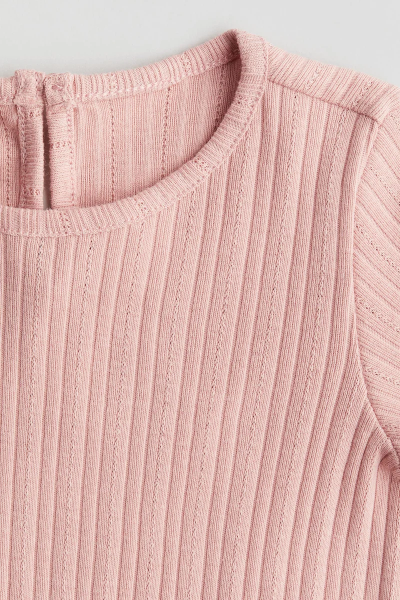 اتش اند ام Ribbed Jersey Top