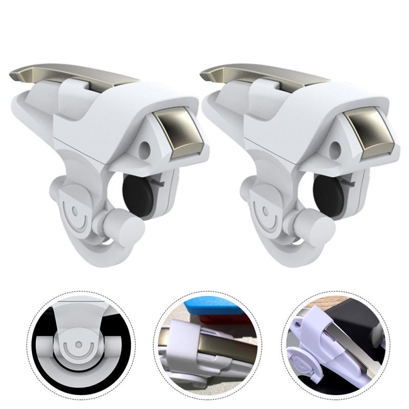2 Pairs Mobile Game Controller Trigger Accessories Compatible with Smartphones Enhanced Gaming Construction - Image 4
