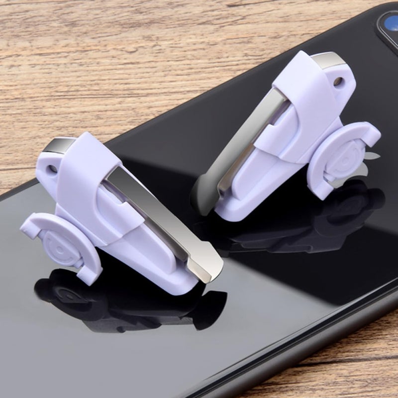 2 Pairs Mobile Game Controller Trigger Accessories Compatible with Smartphones Enhanced Gaming Construction - Image 3