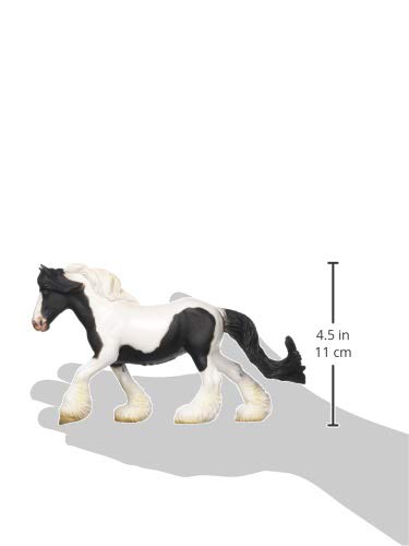 CollectA تمثال حيوان فينيل لجواد غجري أسود وأبيض من كولكتا - Image 2