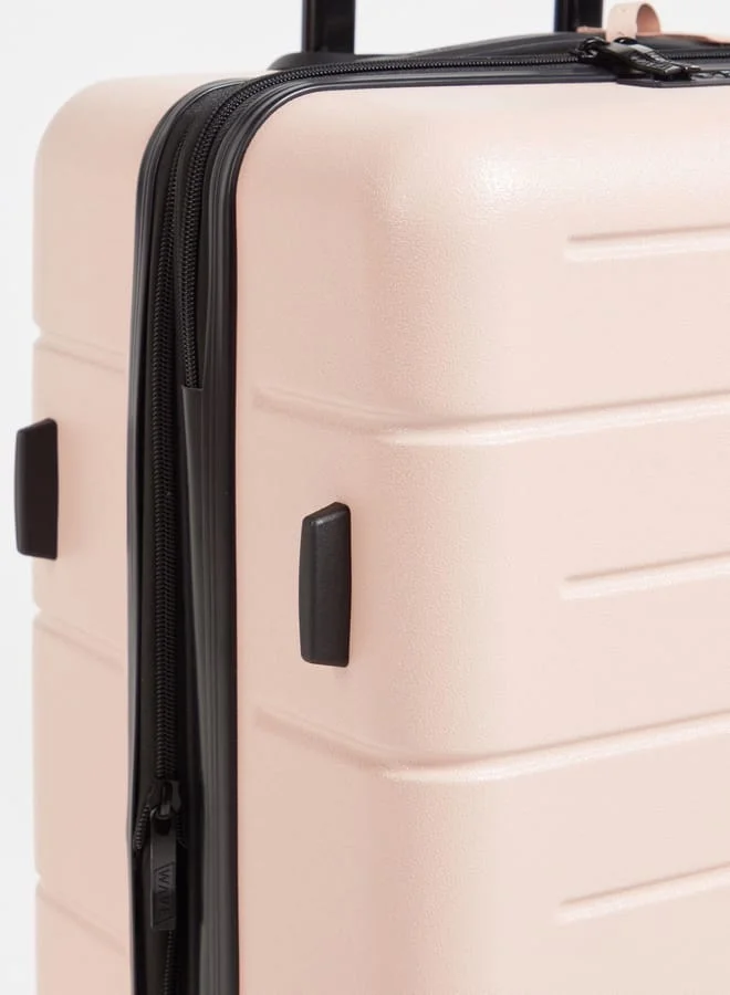 Wave Textured Hardcase Luggage Trolley Bag with Retractable Handle