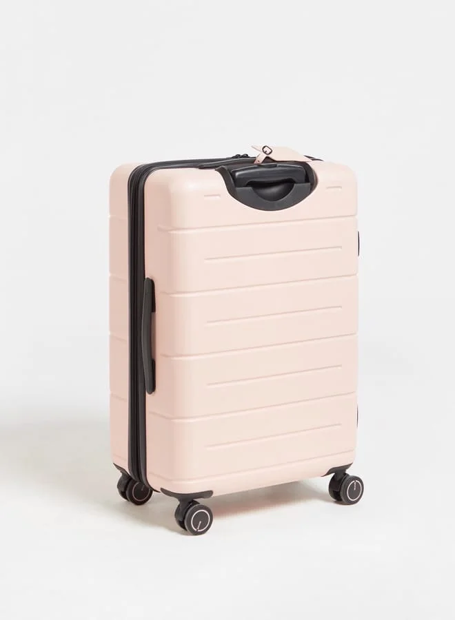 Wave Textured Hardcase Luggage Trolley Bag with Retractable Handle